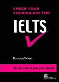 Check your Vocabulary for IELTS