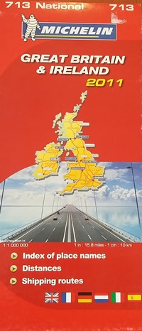 Туристическая и дорожная карта Великобритании и Ирландии
